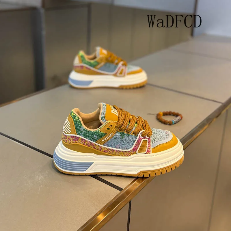 

Кроссовки, повседневные мужские дизайнерские туфли на мягкой подошве, модная кожаная дышащая спортивная обувь на плоской платформе с увеличенной высотой