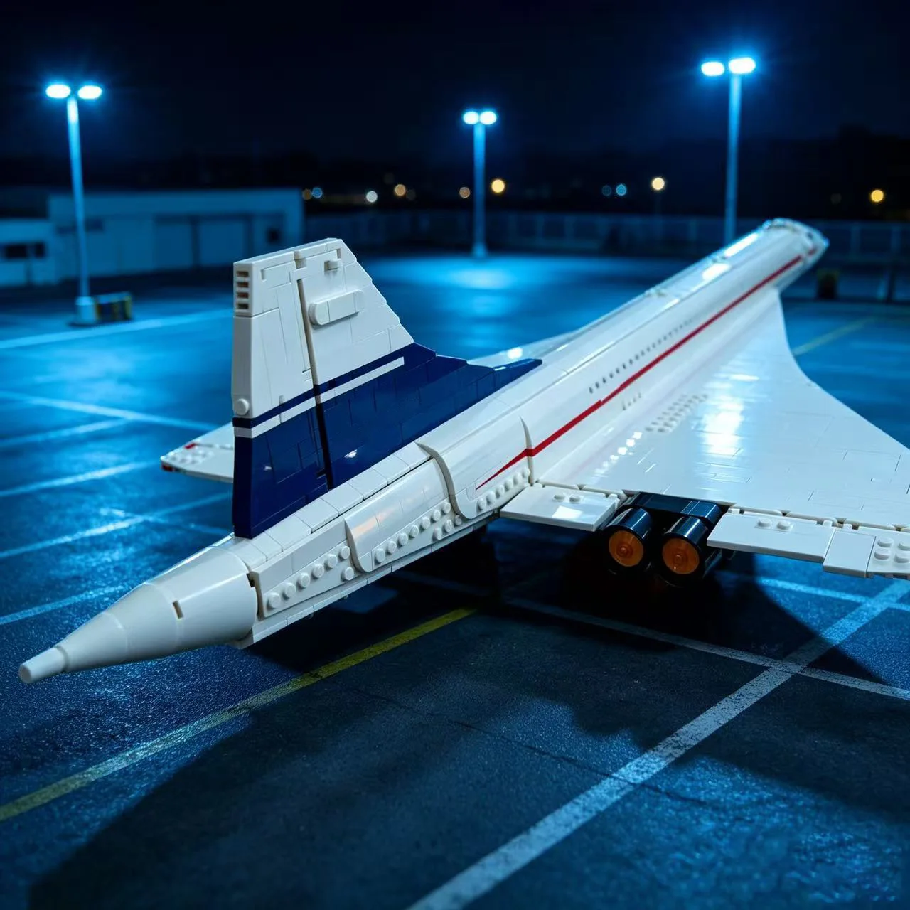 2083 Pcs New Concorde Supersonic Airliner Building Blocks Model, Popular Toy for Kids, Birthday & Holiday Gifts
