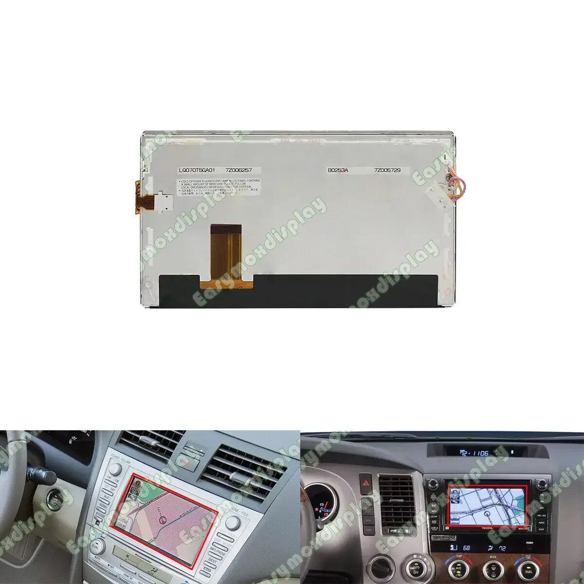 

7 Inch LCD Display with Touch Screen for Toyota Camry Sienna Tundra Nav Radio Multimedia Screen Repair