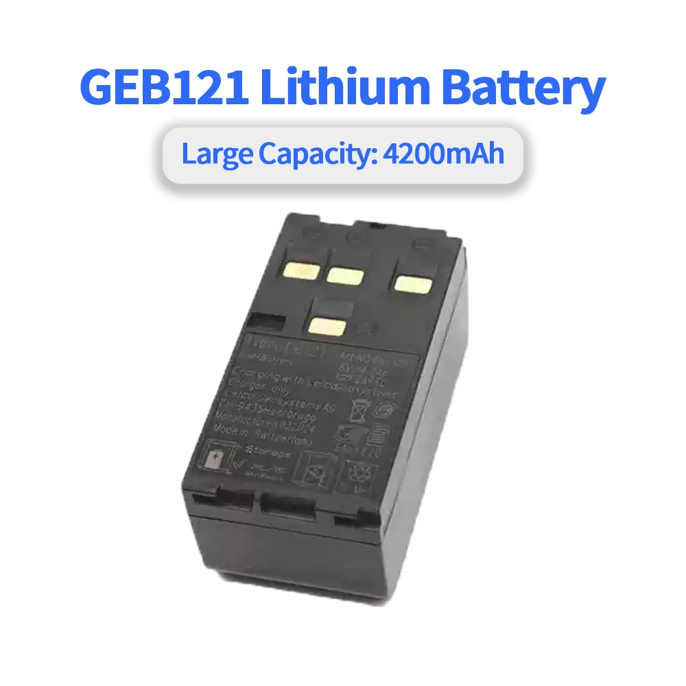 2pcs 6V 4200mAh GEB121 NI-MH Rechargeable Battery for TPS 300/400/700/800/1100 Series Total Station NI-MH Battery GEB121