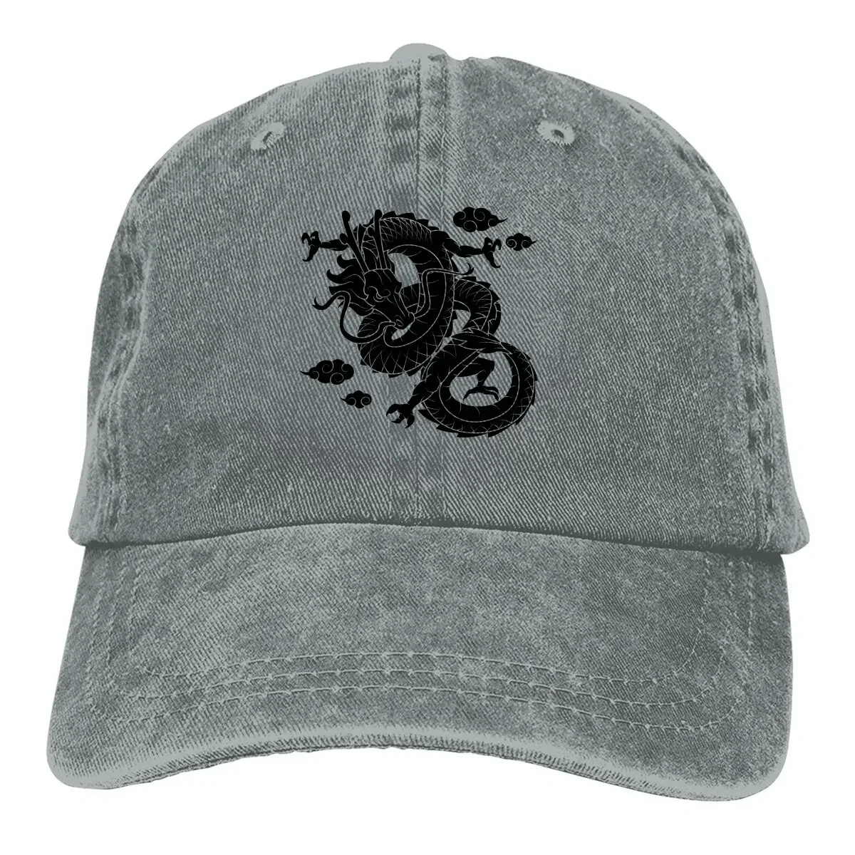 

Black Evil Baseball Caps Peaked Cap Dragon Of The West Sun Shade Hats for Men Women