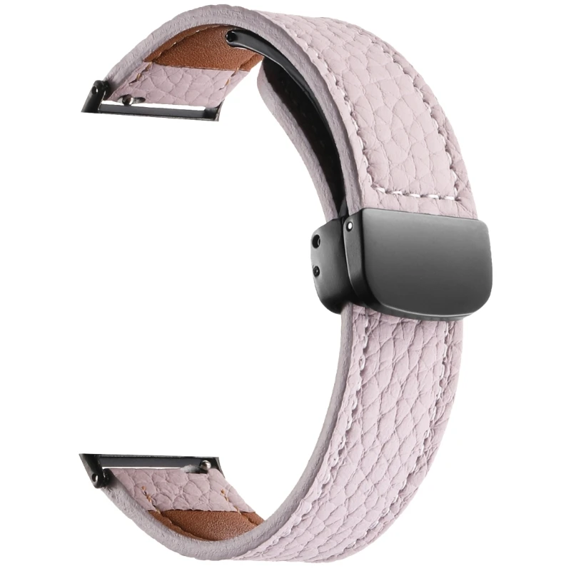 Zweetbestendige lederen horlogeband Verstelbare leren band Geschikt voor Fit 3