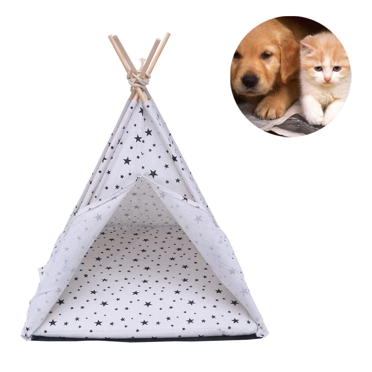 

Little Pets Dog Kennel And Cat Bed House for Pets Portable Tent Washable Breathable Cage pet tent cat and dog house