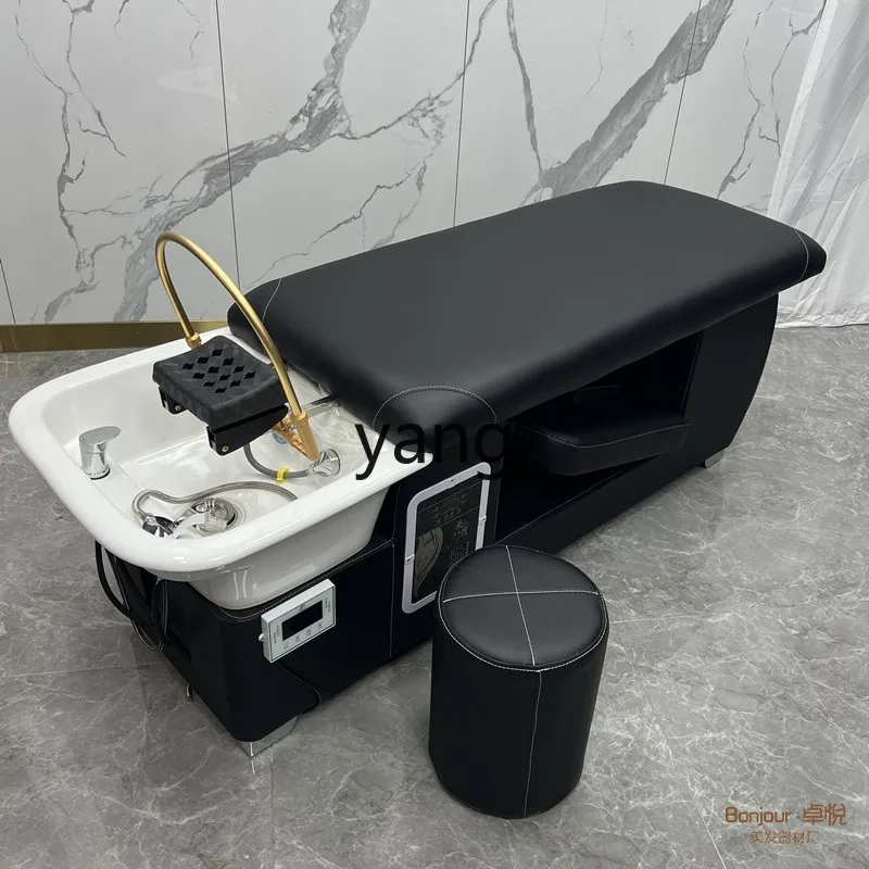 CX Barber Shop Shampoo Chair with Fumigation Water Circulation Flat Lying Hair Salon Beauty Salon Special