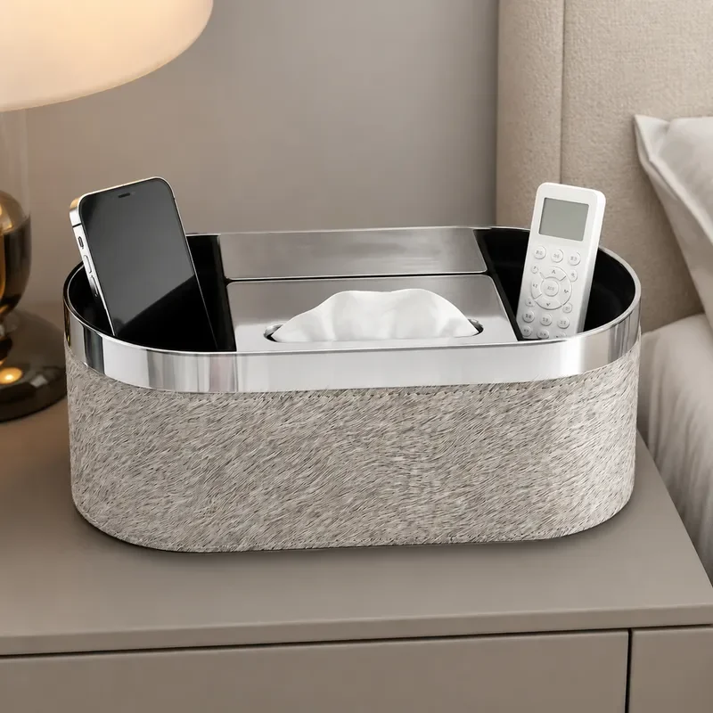 Light luxury desktop pumping paper box Kitchen tissue box Hotel restaurant No punching paper towel box Countertop dining