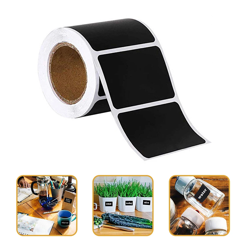 

300 Pcs Chalkboard Labels Self Adhesive PVC Kitchen Blank Stickers for Jars Canning Spray Bottles Spice Glasses