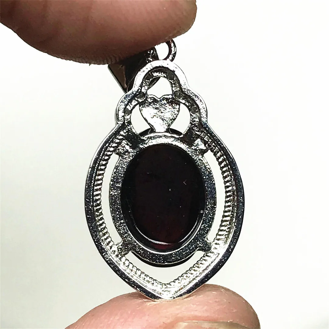 Top Natural Red Garnet Stone Pendant For Woman Lady Man Love Gift 12x8mm Beads Gemstone Silver Stone Reiki Crystal Jewelry AAAAA