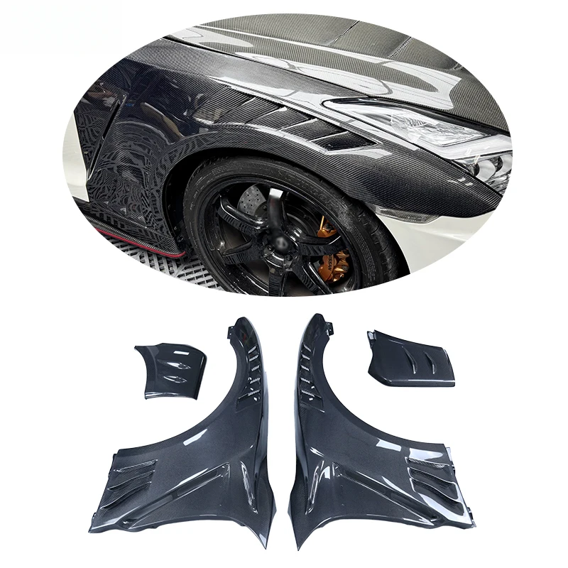 TopSecret Style Full Carbon Fiber Wide Fender for  R35 GTR Body Kit 2007-2023