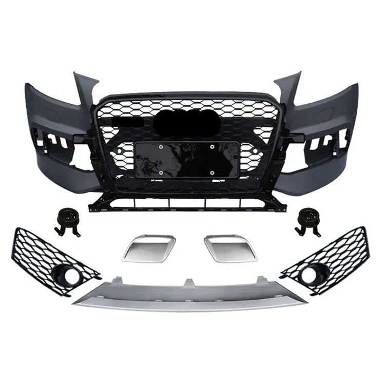 For Hot Sale Front Bumper With Grille Rear Diffuser For Q5 SQ5 RSQ5 2013-2015 With ACC Hole