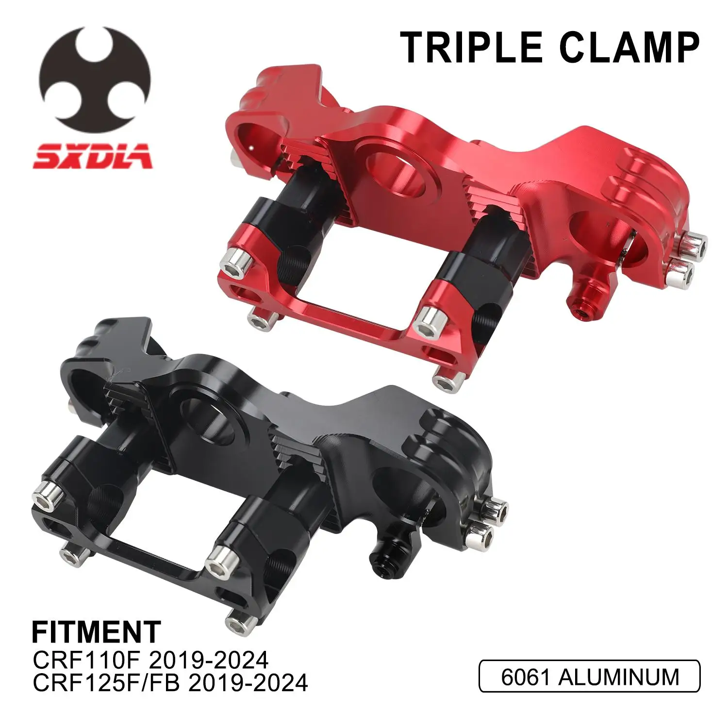 

Motorcycle Triple Tree Clamps Steering Stem Bar Mount For HONDA CRF110F CRF125F CRF125FB 2019 2020 2021 2022 2023 2024 Aluminum