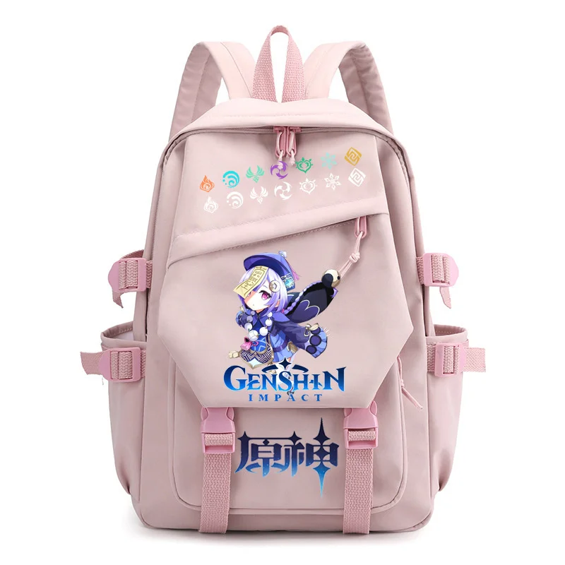 

Genshin Impact Paimon Backpack Schoolbag Boy Girl Fashion Shoulder Bags Anime Cosplay Nylon Travel Bags Outdoor Bag Gift