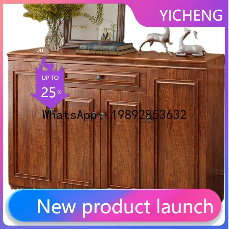 

H2 Solid Wood Shoe Cabinet Door Indoor American Entrance New Chinese Entrance Locker