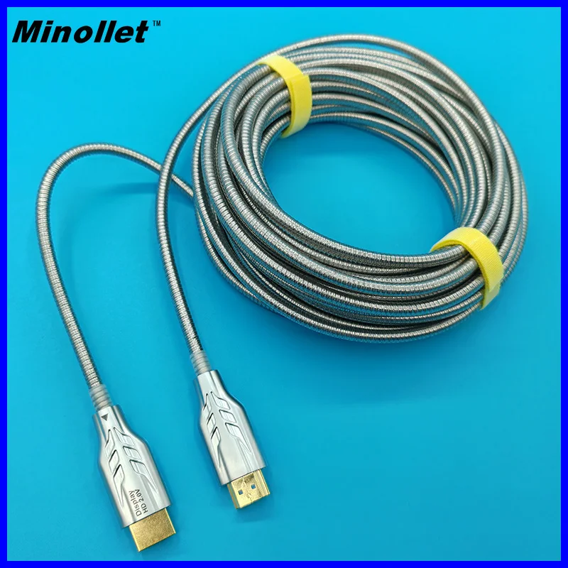 Project grade armored optical fiber cable HDTV 2.1 8K@60Hz 48Gbps For HDTV Box Projector PS4 PS5 Ultra High Speed Computer