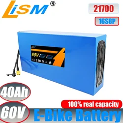 60V 40Ah 21700 16S8P Lithium Battery 67.2V 3000W Electric Bicycle Scooter Motorcycle Electric Vehicle Battery