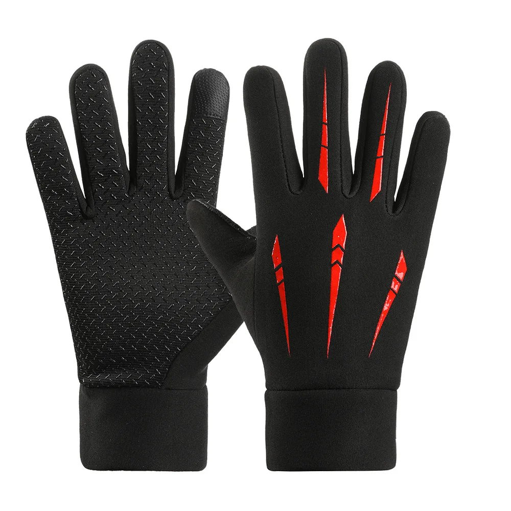 Winter-Fahrradhandschuhe für Herren, Motorrad, Wandern, Touchscreen-Handschuhe, rutschfest, wasserabweisend, winddicht, Outdoor-Thermohandschuhe – Detail 10