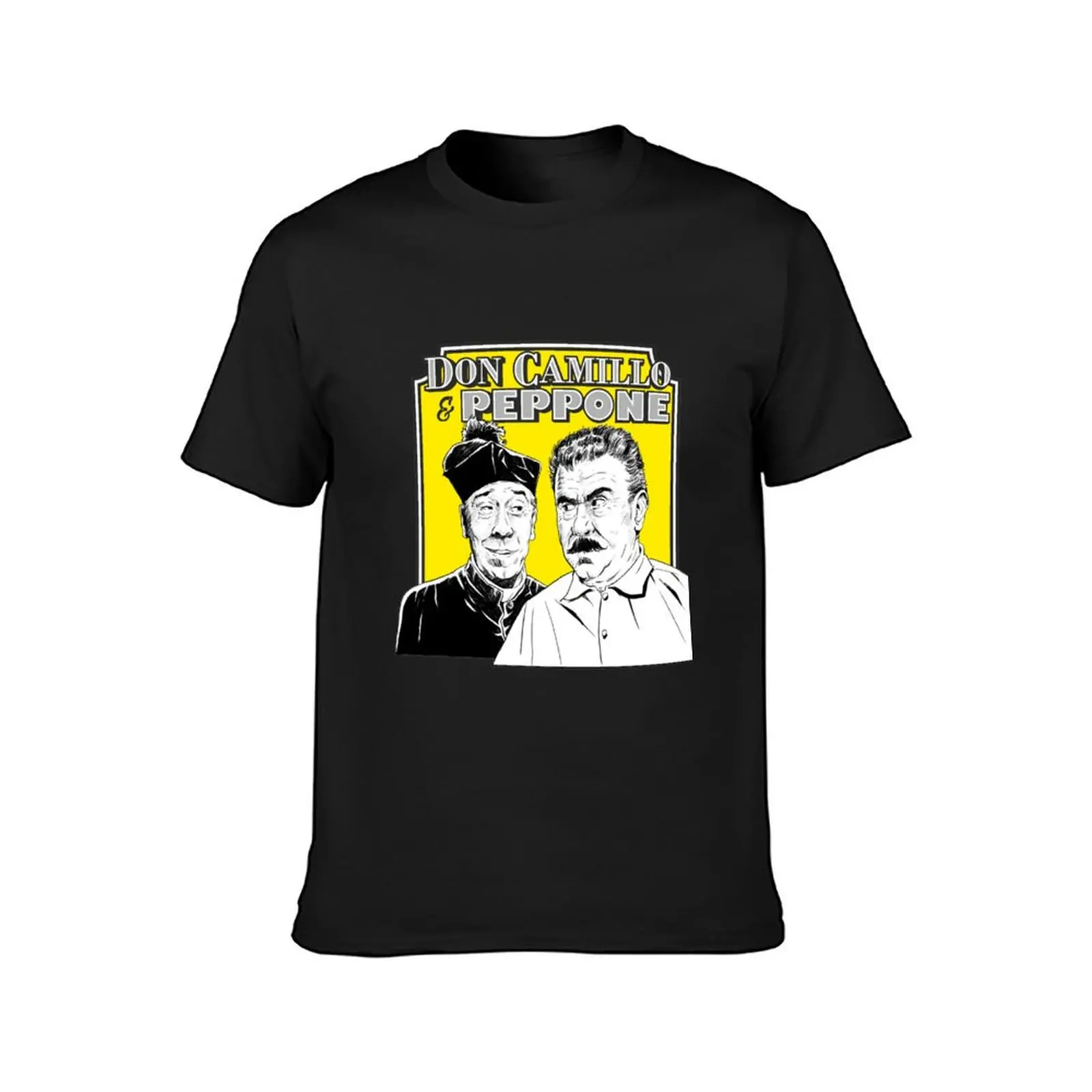 Don Camillo & Peppone - Yellow T-Shirt tops boys whites sublime customs mens clothes