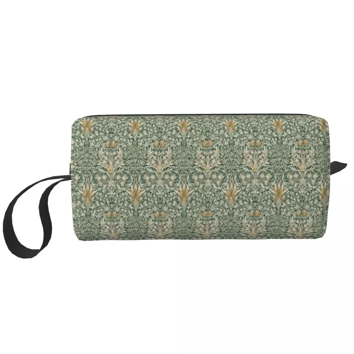 William Morris Forest Thyme Green Pattern Travel Cosmetic Bag Floral Makeup Toiletry Organizer Ladies Beauty Storage Dopp Kit