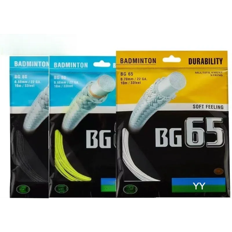 New YY Badminton Racket String BG65 (0.70mm) Endurance Training Competition Professional Durable To Play High Quality Wholesale