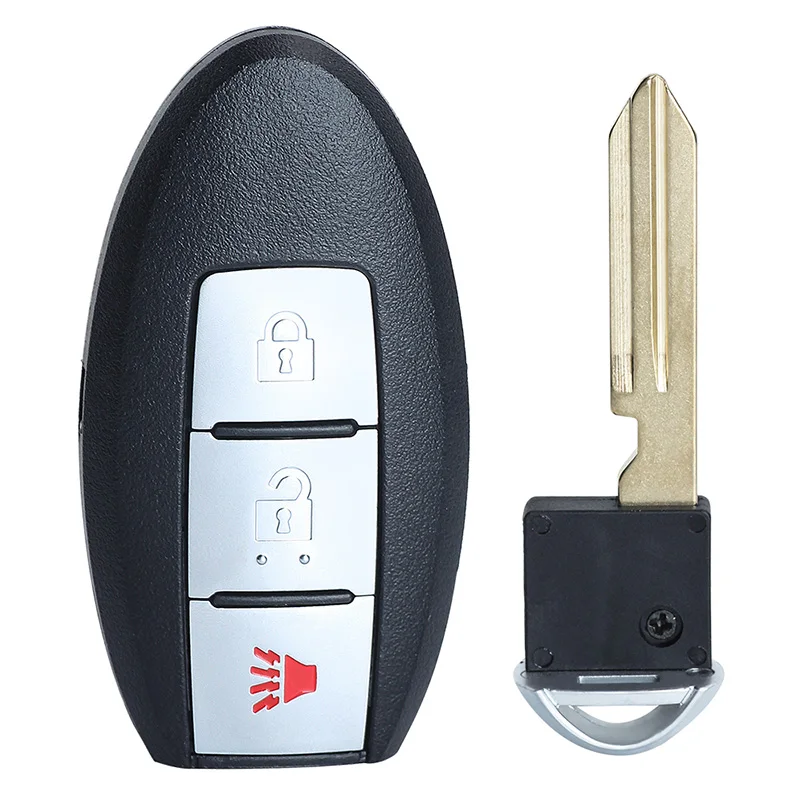 KEYECU 3 przyciski 315MHz ID46 Chip do Nissan New Tiida 2007 2008 2009 2010 2011 2012 Auto obudowa inteligentnego pilota z kluczykiem samochodowym