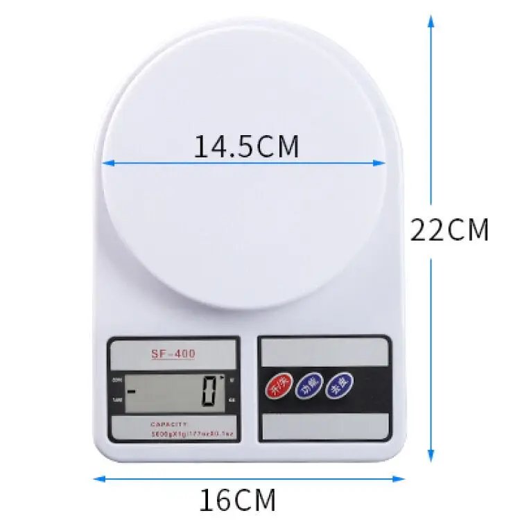 Balança digital manual dos balanças da cozinha SF-400, balança pessoal barata do alimento que pesa