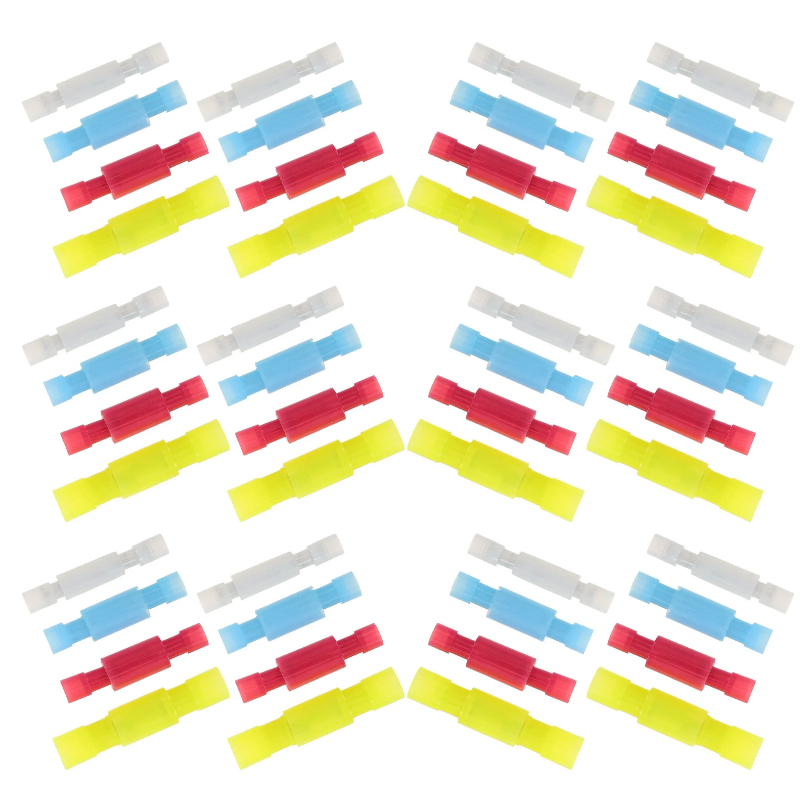 

80Pcs Quick Wiring Terminals Insulated Male Female Disconnect Connectors Cold Pressed Efficient Power Transmission