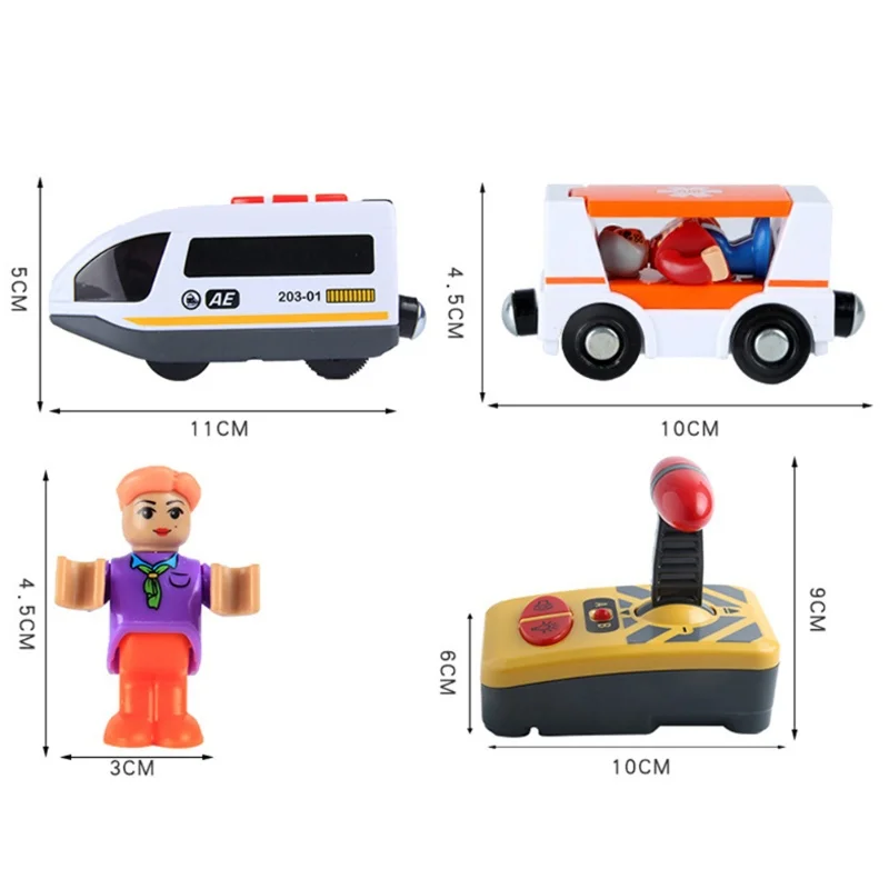 قطار كهربائي صغير يمكن التحكم فيه عن بعد متوافق مع مسارات محرك الخزان الخشبي توماس باللون الأبيض على الطراز العتيق الذي يتم التحكم فيه عن بعد #2