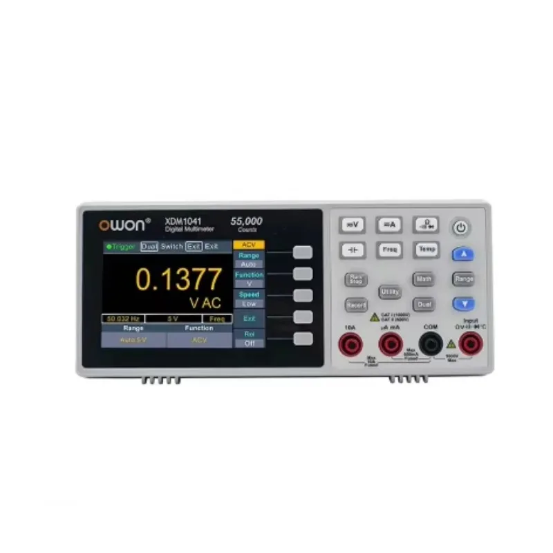 XDM1041 XDM1241 Bench Digital Multimeter 4 1/2 55000 Counts True RMS 3.5inch LCD USB DC AC Current Voltmeter Temperature 1