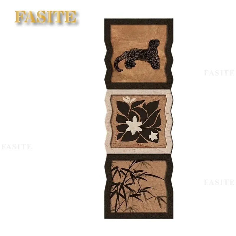 For Medieval French Style Hidden Push-Pull Full Body Mirror Decorative Painting Invisible Wall Art for Bedroom Entrance Home