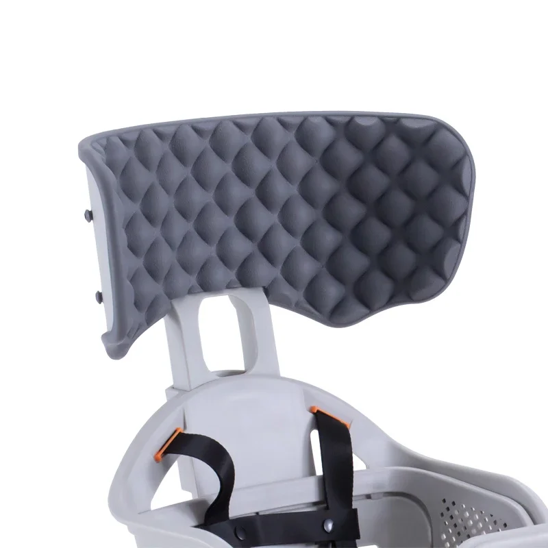 Heightening adjustable headrest for bicycle rear child seat