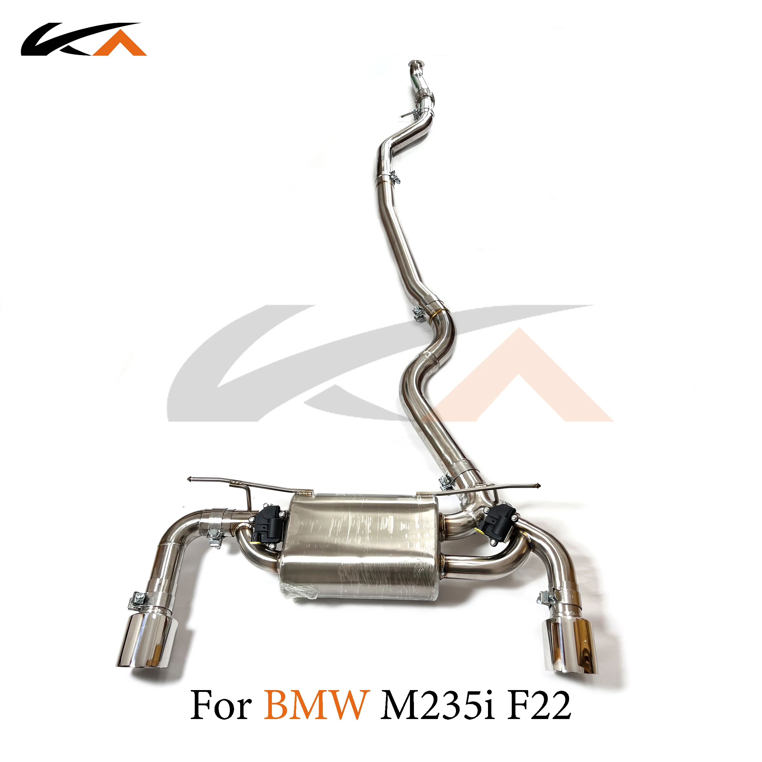 KA Tuning exhaust system parts stainless catback for BMW M235i F22 N55 2.0T rear section performance muffler valve