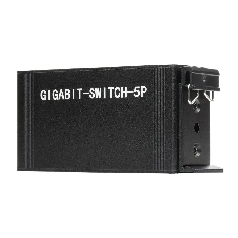 Industriële 5P Gigabit Ethernet Switch, Full-Duplex 10/100/1000M, Din Rail Mount