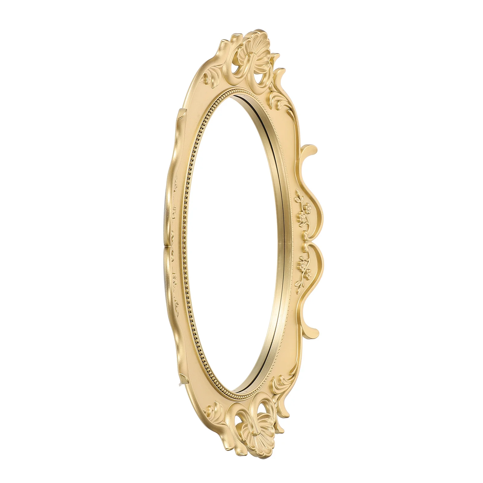 Mirror Vanity Tray Plastic Jewelry Desk Organizer for Rings Earrings Perfume Makeup Display Decorative Jewelry Tray