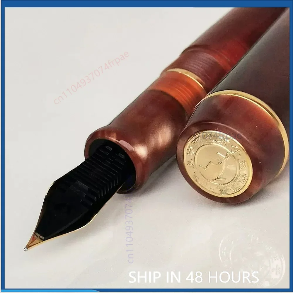 2024 For Kaigelu Kangaroo 316 Coffee Fountain Pen Screw Cap Iridium Nib For Adult Business Calligraphy Writing Practice