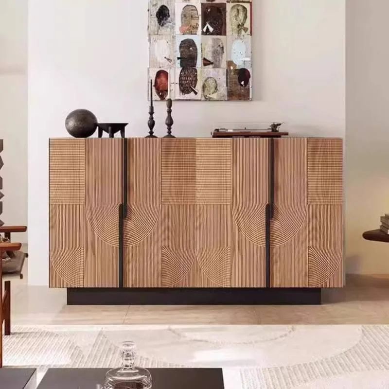 Modern Black Living Room Cabinets Dark Bedroom Wooden Decoration Living Room Cabinets Apartments Luxury Cassettiera Furniture