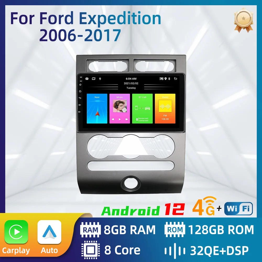 

Автомобильный радиоприемник 2 Din на Android для Ford разгрузки 2006-2017, GPS, Wi-Fi, FM-навигация, Авторадио, мультимедийный плеер, головное устройство, аудио, стерео