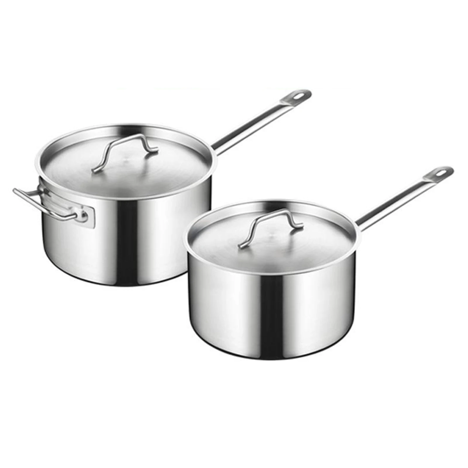 Pot Saucepan Pan Milk Sauce Cooking Soup Oil Pots Pasta Soup with Cover Stainless Steel Cooking Pot Milk Pot Milk Steamer