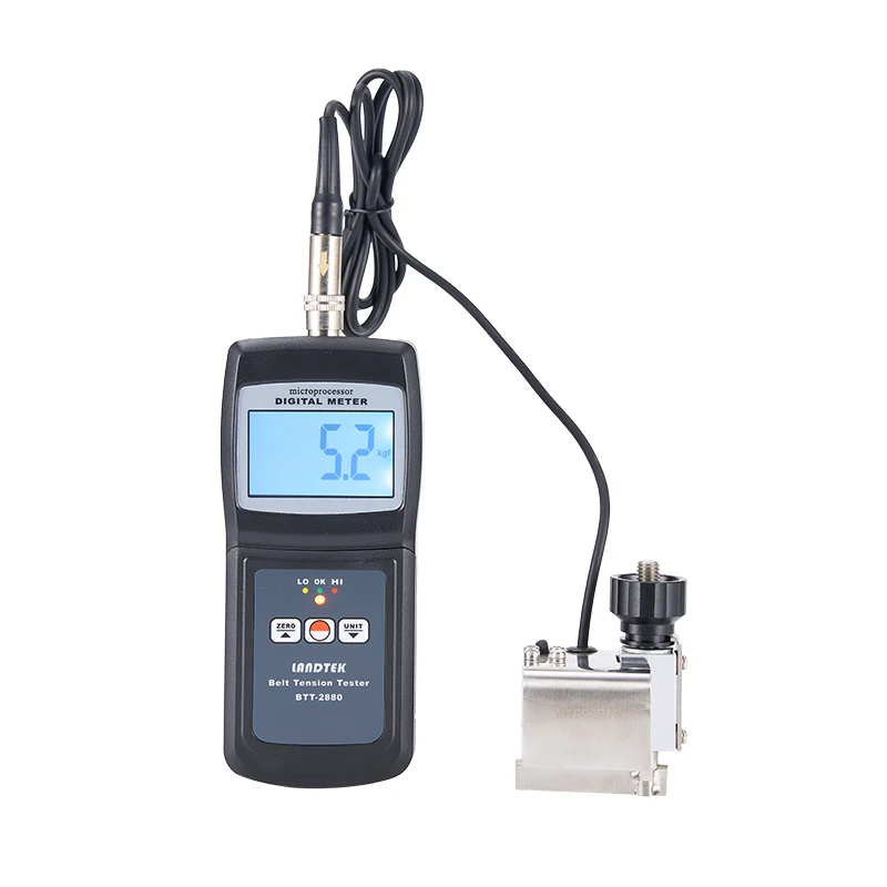 LANDTEK Manufacturer's Hot Sale BTT-2880 Digital Belt Tension Meter Strain Gauge Force Gauge Tension Tester 0~750N Range