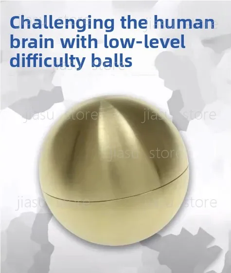 

Limited puzzle level 10 difficulty metal Titan ball decompression puzzle high IQ brain burning toy Decompression toys