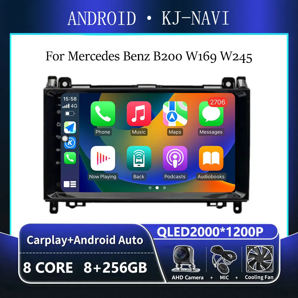 

Android 14 For Mercedes Benz B200 W169 W245 Viano Vito W639 Sprinter W906 Audio DSP Stereo Carplay Screen For Car Moniter