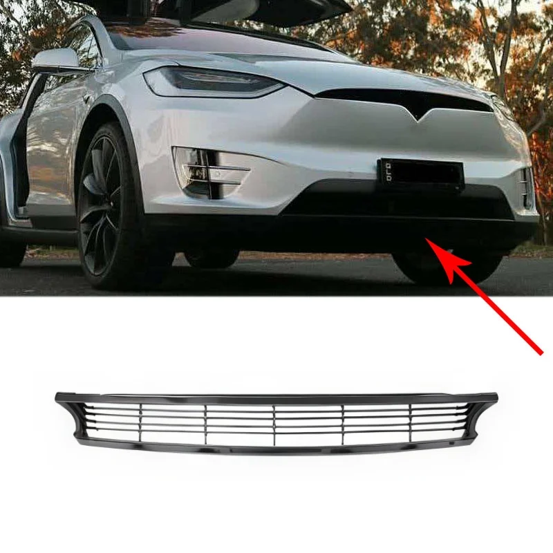 

Suitable For Tesla Model X 2016-2021 Front Bumper Lower Center Grille Racing Grills Car Accessories