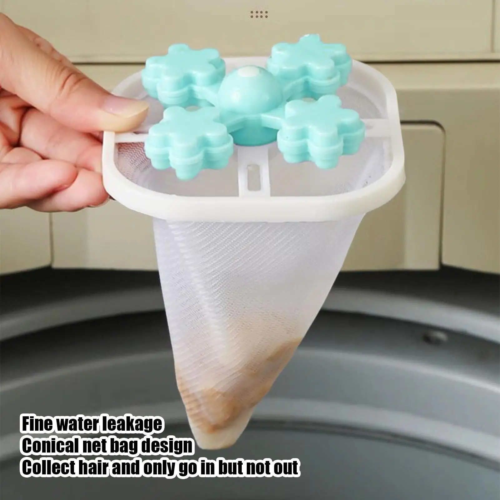 Reusable Washing Machine Hair Catcher Filter Bag Laundry Lin