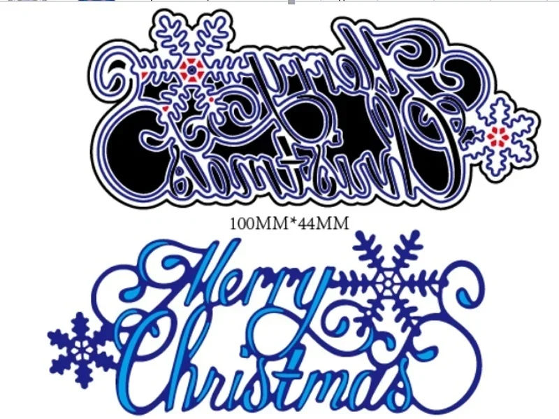 DIY Merry Christmas Cutting Dies Scrapbooking Metal  Stencils paper Craft  Decor Embossing