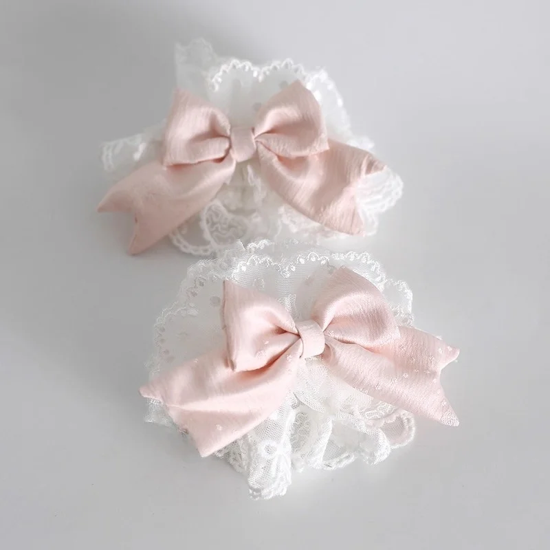 Original handgemachte rosa Schicksal Band Schleife kleine Hut Weihnachten Cosplay Stirnband KC Haarband bnt Motorhaube süße Mädchen Hand Ärmel