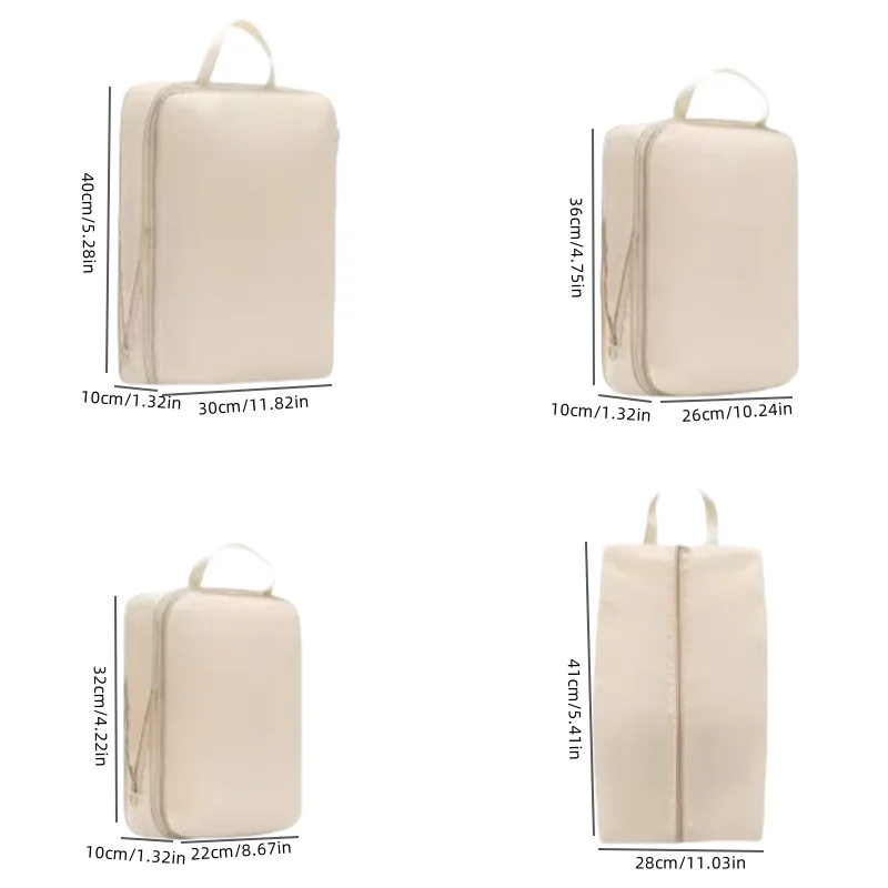 4-teiliges multifunktionales tragbares Kosmetikset, Reise- und Outdoor-Handtasche, große Aufbewahrungstasche für Geschäftsreisen – Detail 3