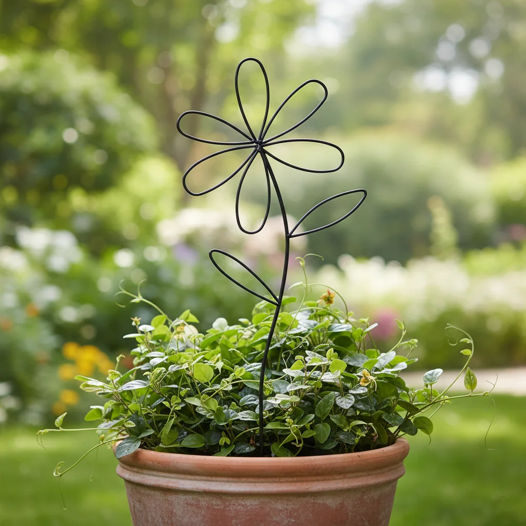 

Metal Iron Garden Plant Support Stake Climbing Frame For Outdoor Potted Plants