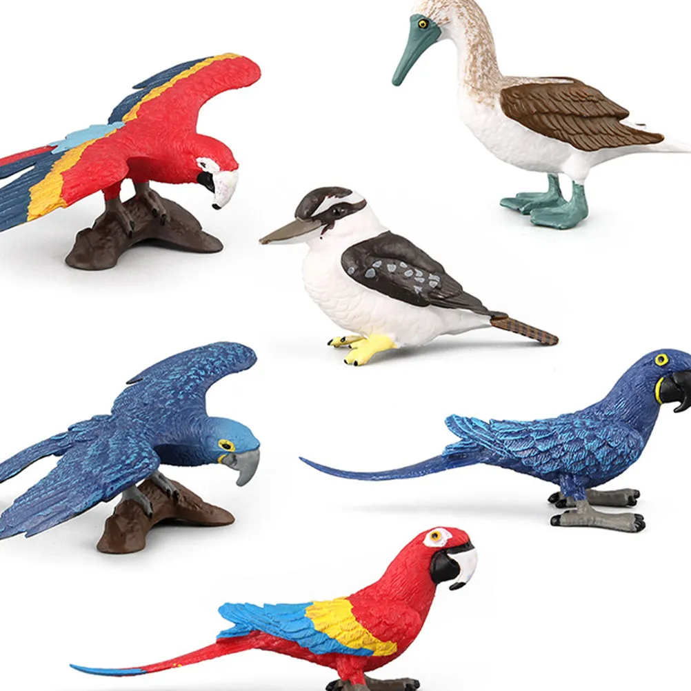 

Simulation Animal Yellow Blue Navy Parrot Small Creative Decor Relax Home Office Car Kids Accessories Animal Model