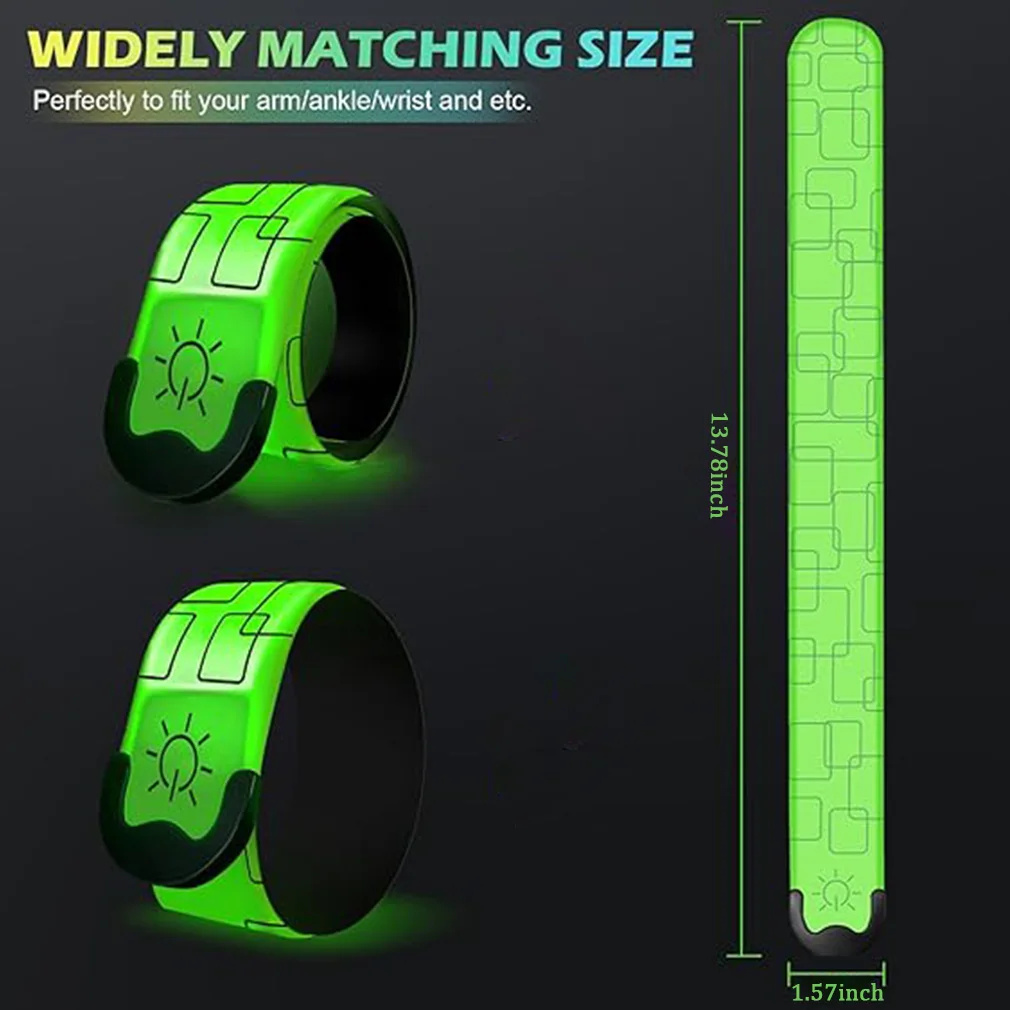 Wiederaufladbare Outdoor Sport Sicherheit Arm Gürtel Nacht Lauf Armband Armband LED Licht Band Radfahren Sicherheit Bein Warnung Armband – Detail 6
