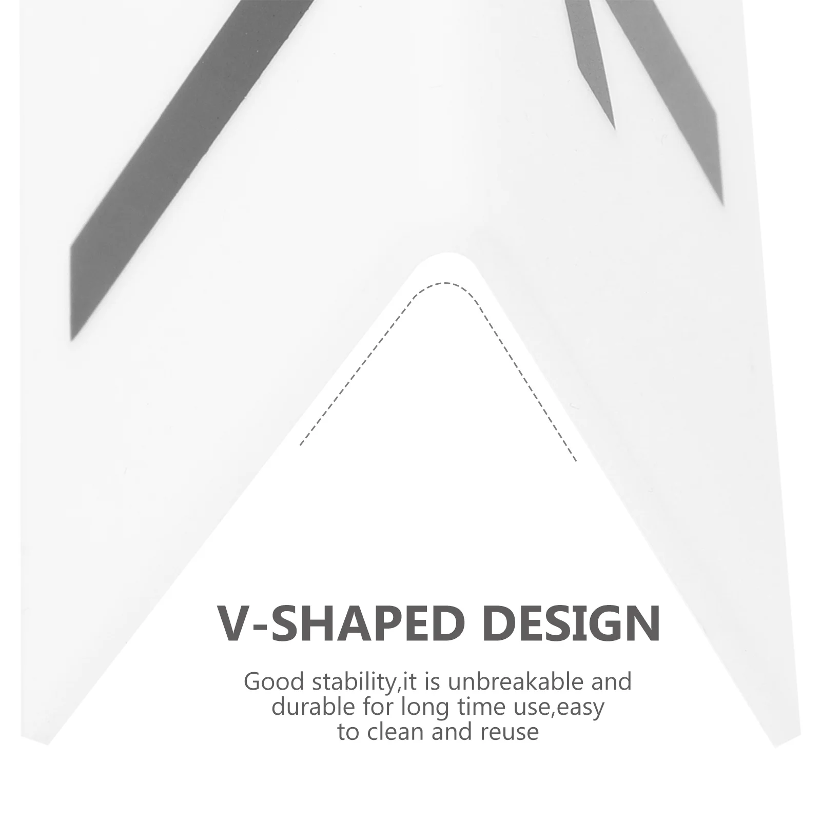 

10Pcs V Shaped Desk Sign Easy Clean Acrylic Table Accessory Banquet Wedding Supply Dinner Table Sign Banquet Accessory