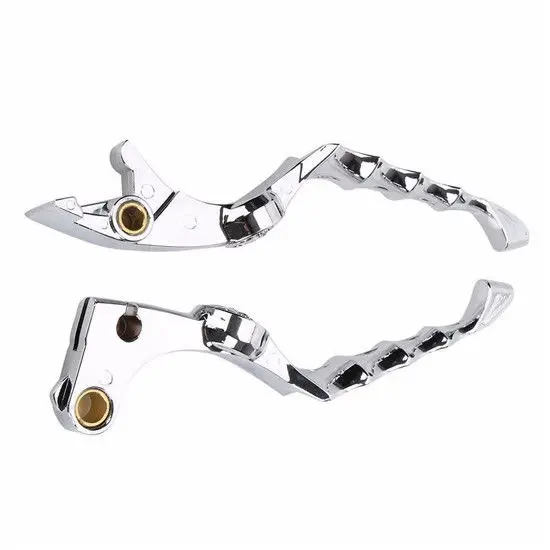 Chrome Skull Zombie Brake Clutch Levers For Honda Shadow VT 600 750 1300 1100 CB