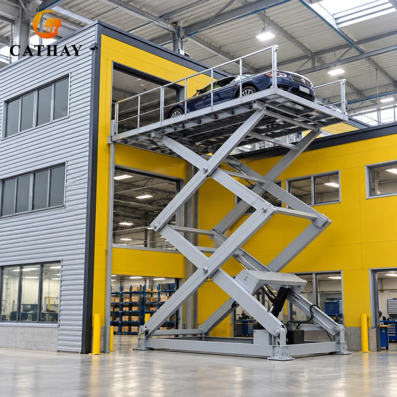 Custom Car Elevator for Home Garage Hydraulic Scissor Lift Platform for Basement and Multi Level Parking